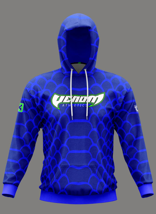 Venom Athletics Performance Hoodie ~ Blue Ghosted