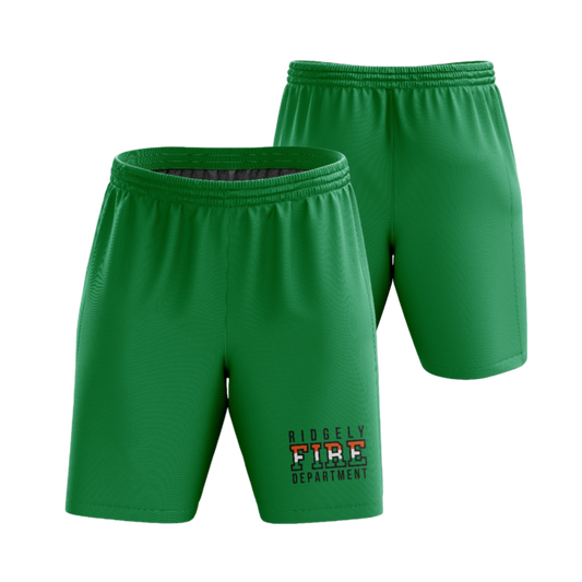 RVFD Dri Tech Stretch Training Shorts ~ Shamrock