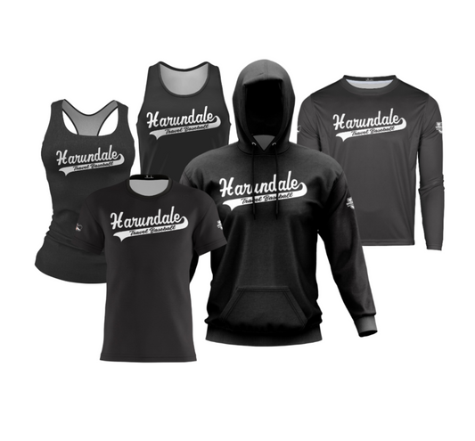 Harundale Performance Dri Tech Apparel ~ "Harundale Travel Baseball" Solid Black