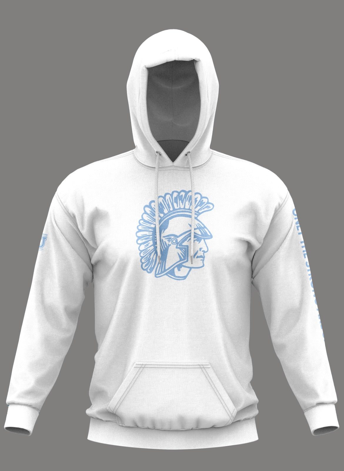 W.T. Chipman Performance Hoodie ~ Spartan White "Only the Strong are Spartans"