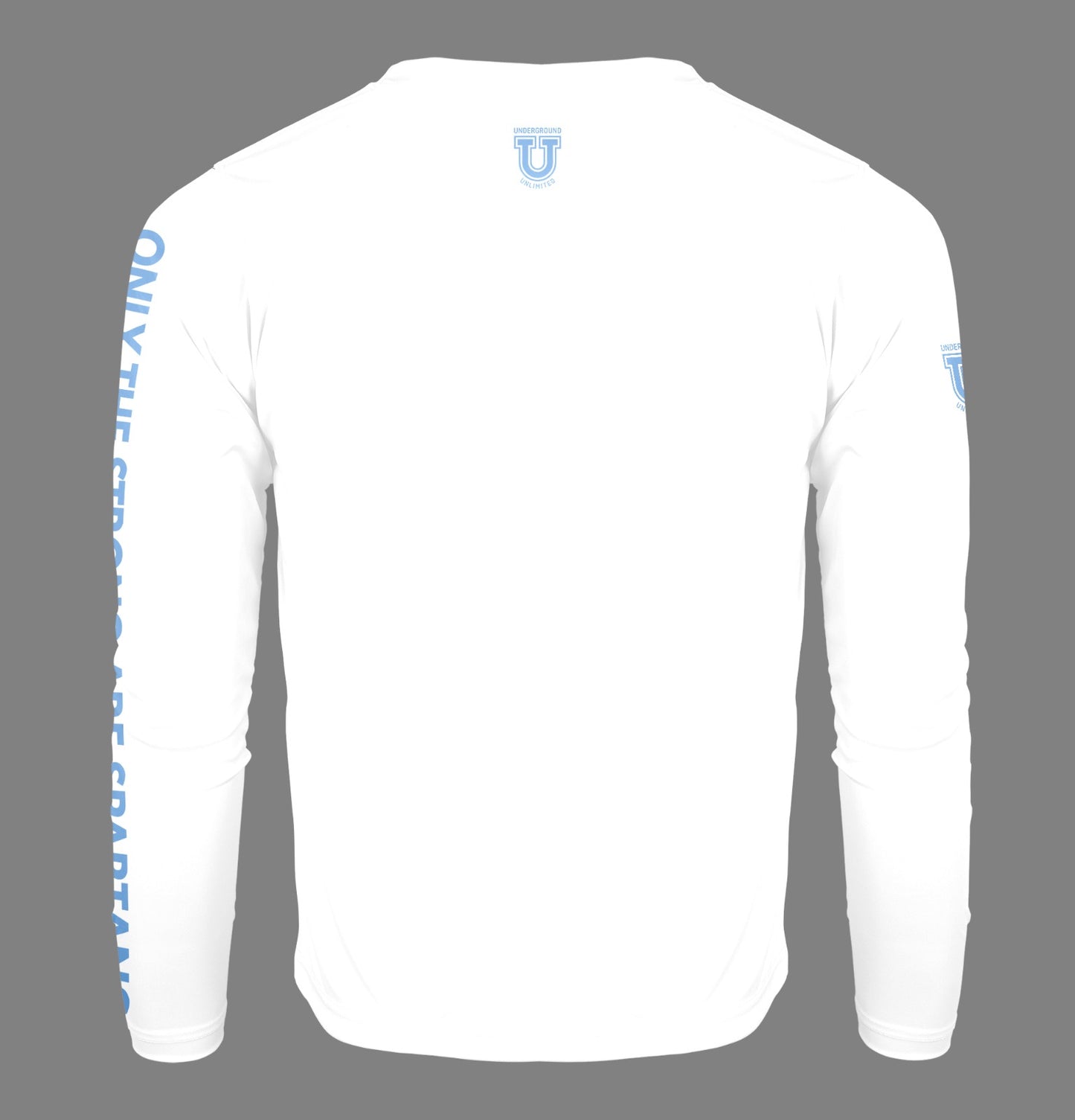 W.T. Chipman Pro Performance Sun Long Sleeve ~ Spartan White "Only the Strong are Spartans"