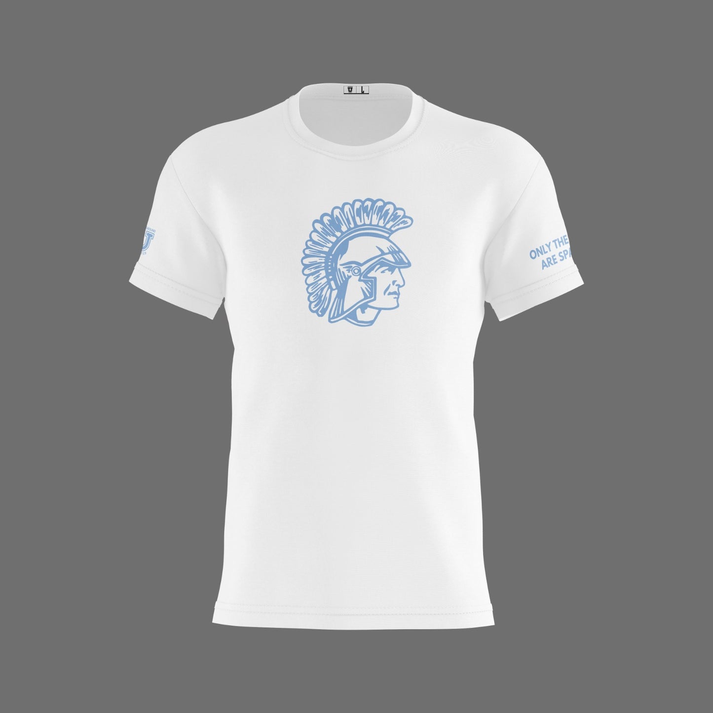 W.T. Chipman Dri Tech Shirt ~ Spartan White "Only the Strong are Spartans"