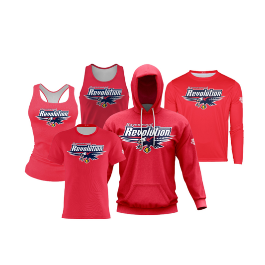 Havenwood Revolution Performance Dri Tech Apparel ~ Solid Red