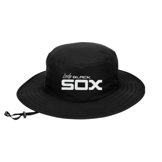Lady Black SoxvEmbroidered Boonie Hat ~ Black