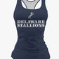 DE Stallions Dri Tech Women's Razorback ~ Stallion Central Chest *Blue*