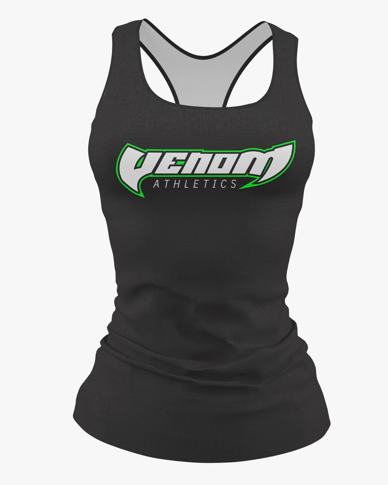 Venom Athletics Dri Tech Women's Razorback ~ Black