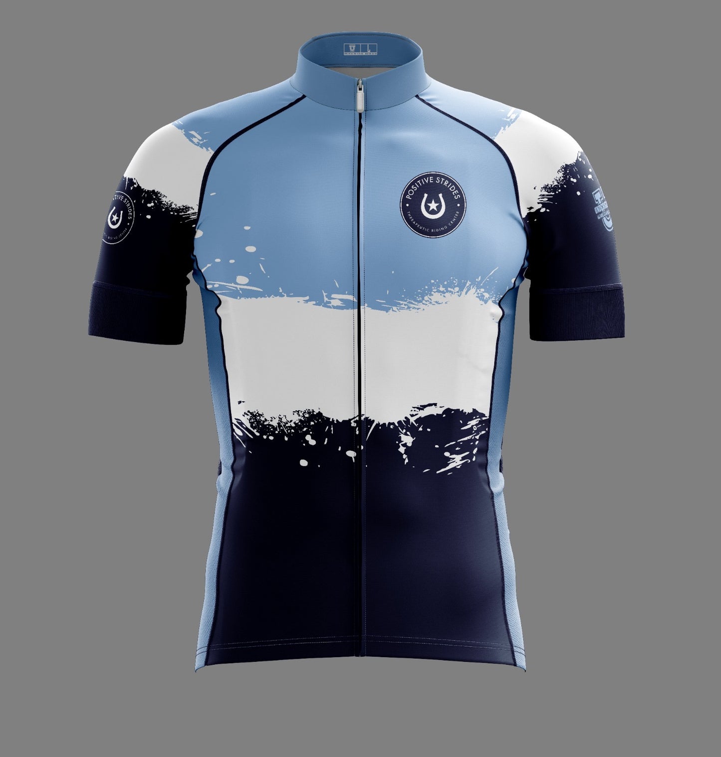 Positive Strides Performance Cycling Jersey ~ Three Split Paint