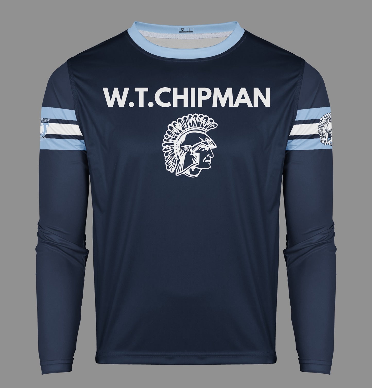 W.T. Chipman Pro Performance Sun Long Sleeve ~ Navy Chipman Spartan