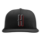 Harundale Baseball Embroidered Hat ~ NEW "H" Logo {Black ~ 2 Style Options}