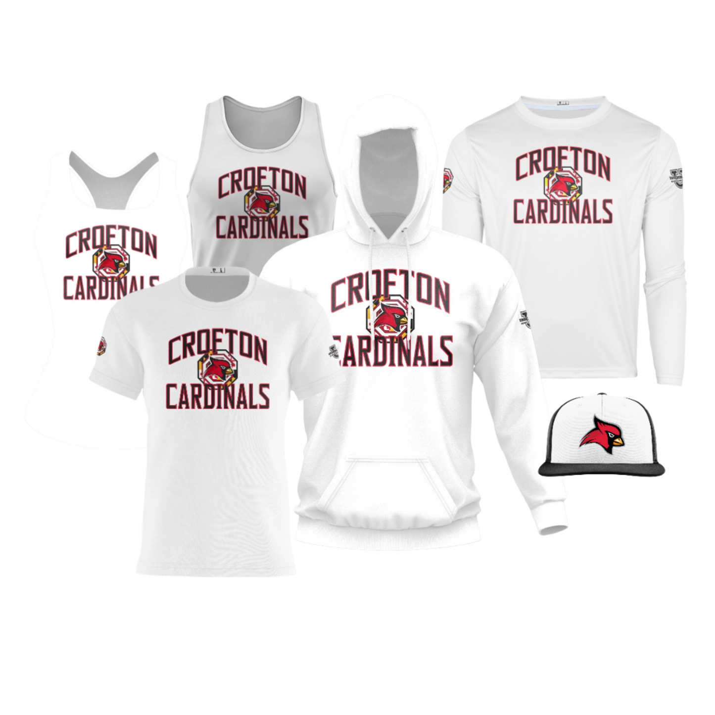 Crofton Cardinals Performance Dri Tech Design ~ White