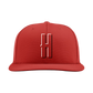 Harundale Baseball Embroidered Hat ~ NEW "H" Logo {Red ~ 2 Style Options}