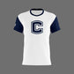 W.T. Chipman Dri Tech Shirt ~ White C Central "Home of the Spartans"
