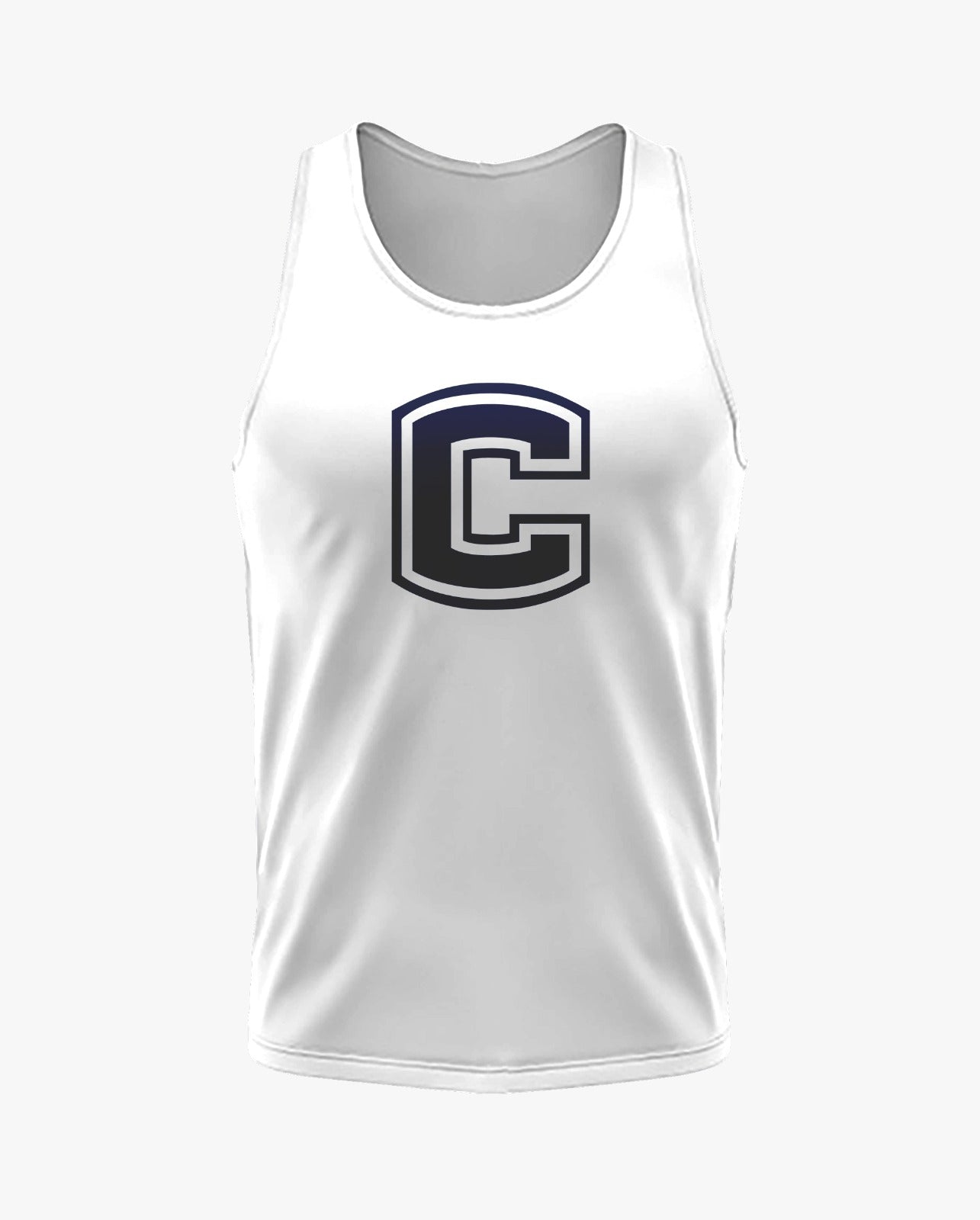 W.T. Chipman Dri Tech Tank Top ~ White C Central "Home of the Spartans"