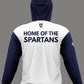 W.T. Chipman Performance Hoodie ~ White C Central "Home of the Spartans"