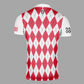 AAFD Dri Tech Polo Shirt ~ Red White Argyle