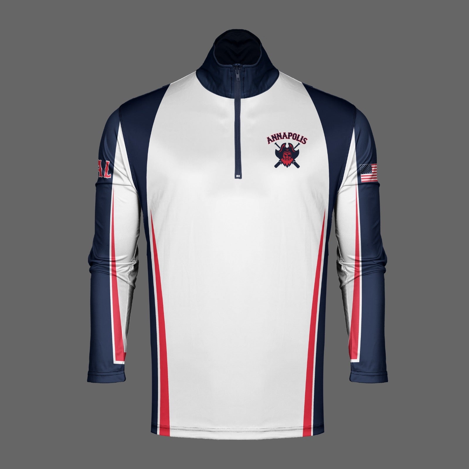 Annapolis PAL Dri Tech Performance 1/4 Zip Pullover ~ White ...