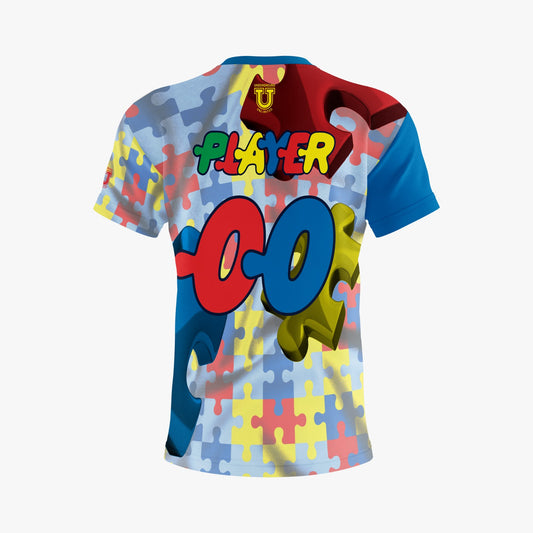 Autism Awareness Performance Apparel ~ Ghosted Puzzle