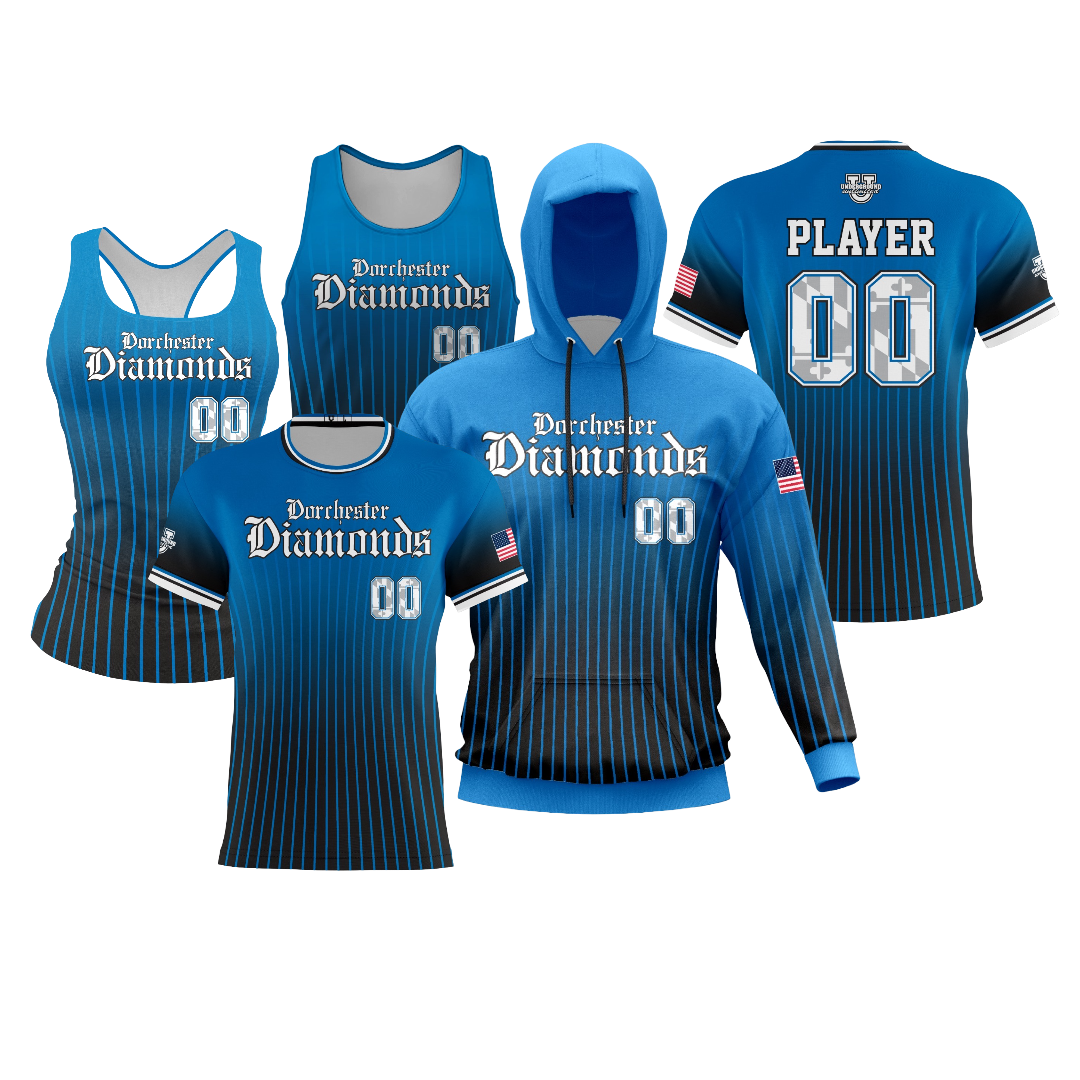Dorchester Diamonds Performance Dri Tech Design ~ Ombre Pinstripe 2026