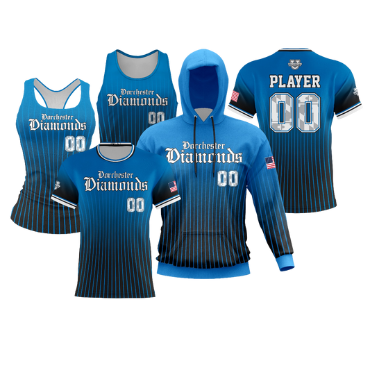 Dorchester Diamonds Performance Dri Tech Design ~ Ombre Pinstripe 2026