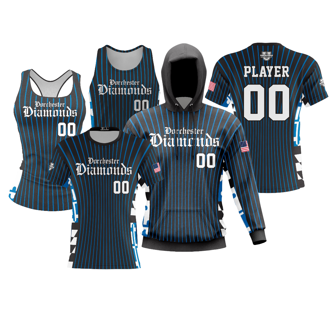 Dorchester Diamonds Performance Dri Tech Design ~ Maryland Pinstripe 2026