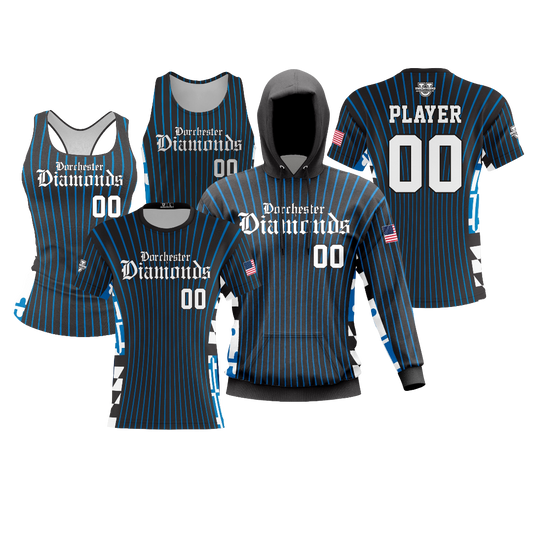 Dorchester Diamonds Performance Dri Tech Design ~ Maryland Pinstripe 2026
