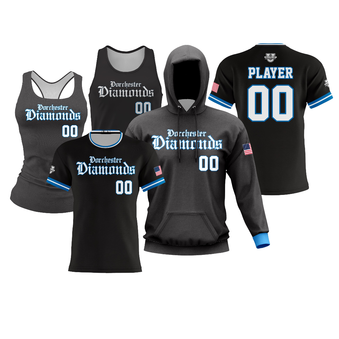 Dorchester Diamonds Performance Dri Tech Design ~ Black 2026