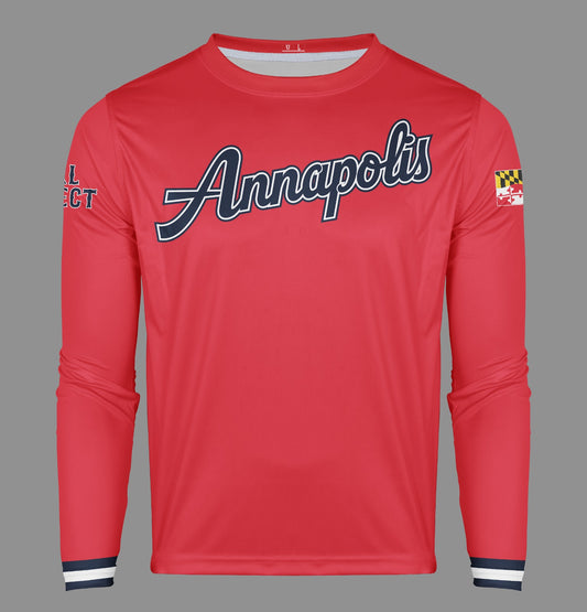 PAL Pro Performance Sun Long Sleeve ~ Red Annapolis