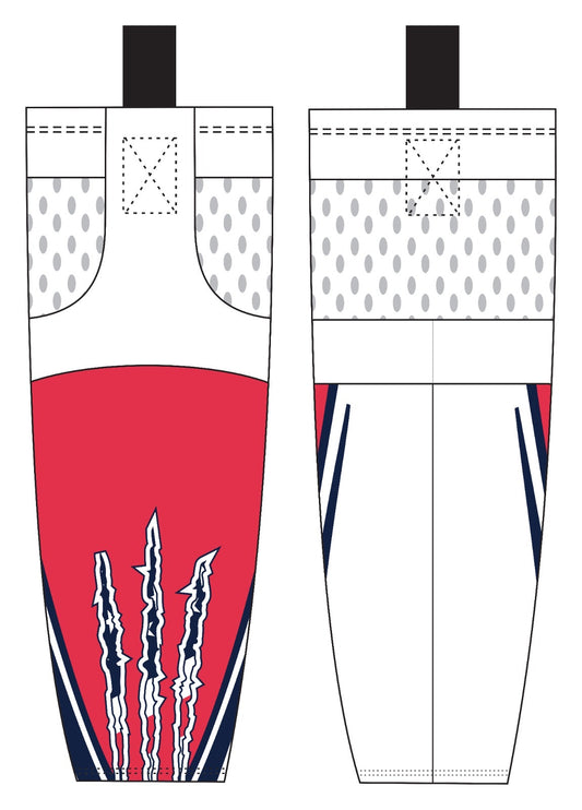 Delmarva Raptors Presidents Day Socks - White USA