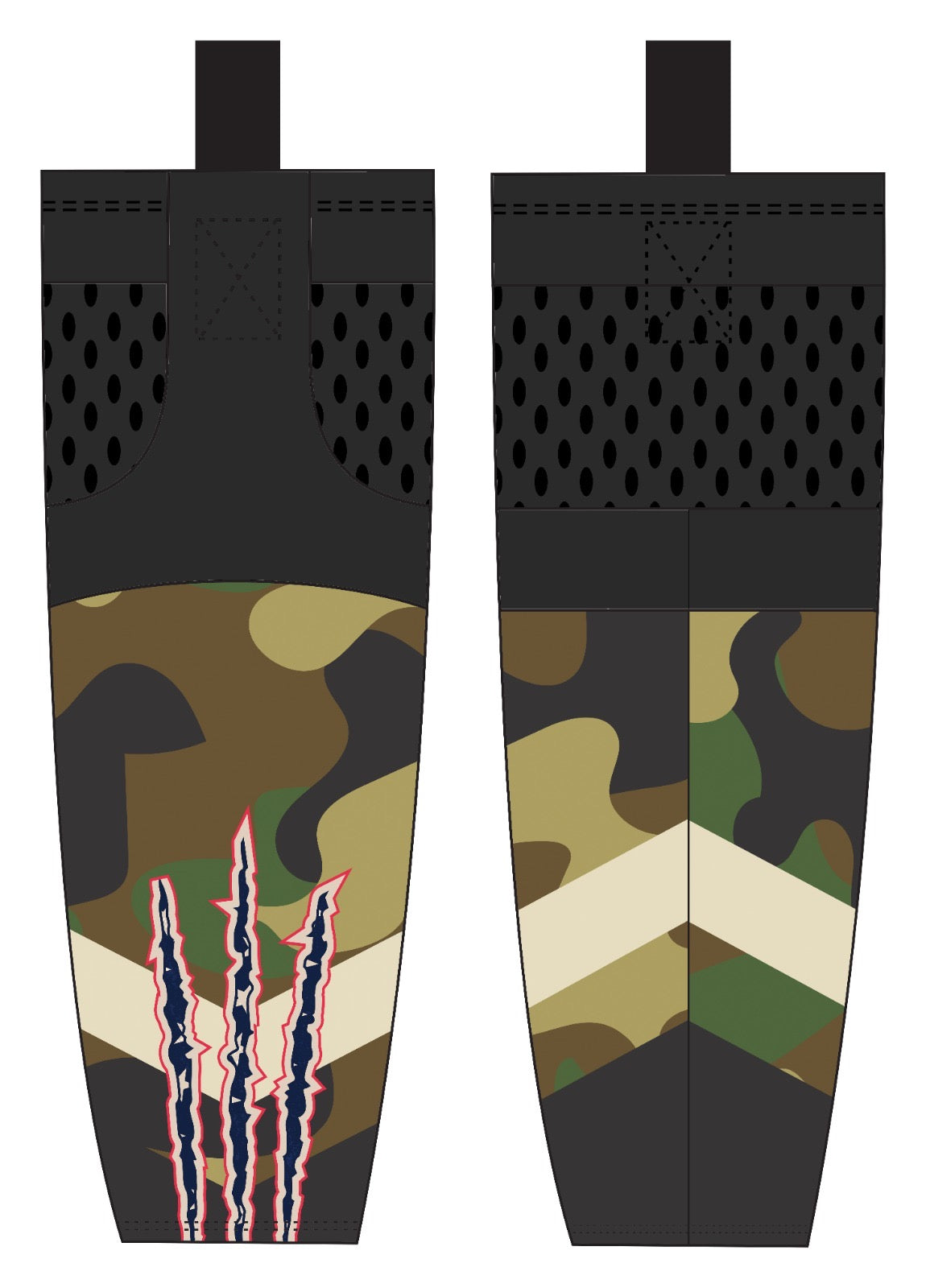 Delmarva Raptors Military Socks - Camo USA {2 Options}