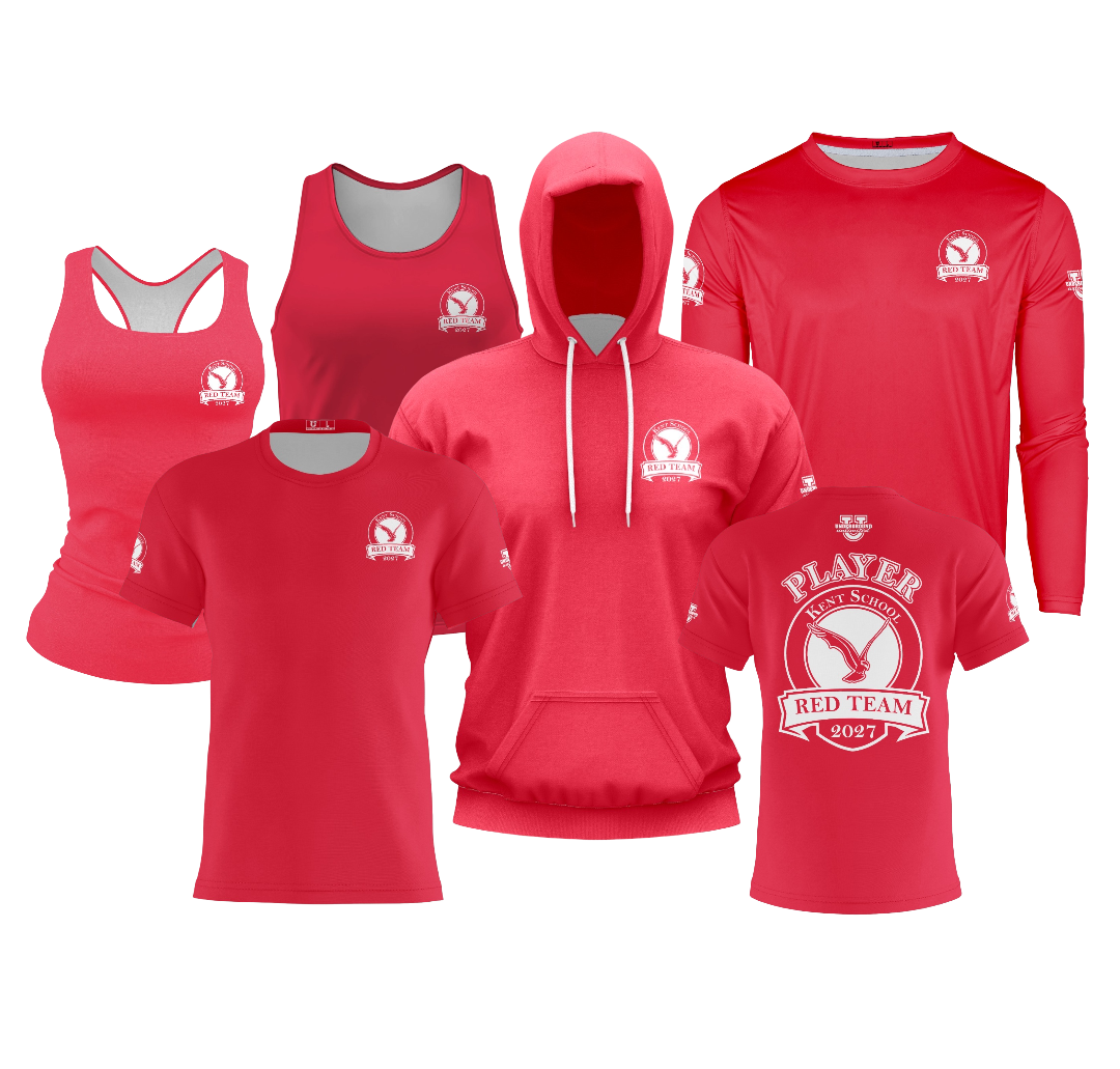 Kent School Team Color Performance Apparel ~ Red Team