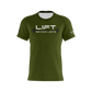 Lift Beyond Limits Performance Dri Tech Shirt ~ Olive Drab White Wording