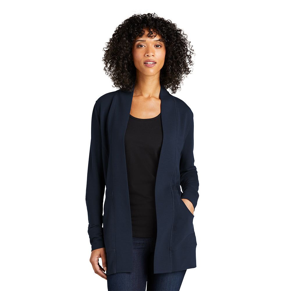 Embroidered Kent School Ladies Microterry Cardigan