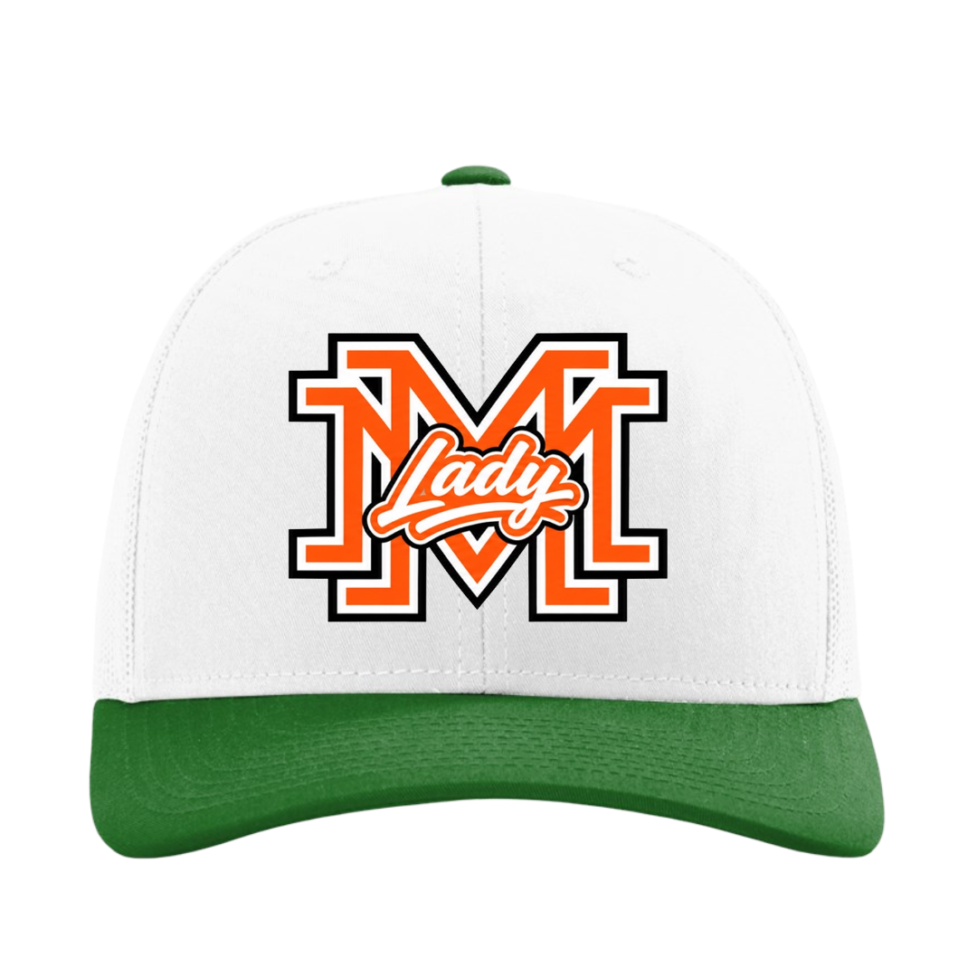 Lady Mavericks Embroidered Hat ~ 112 White/Green Snapback