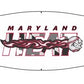 Maryland Heat ~ White Grayscale Flag Headband