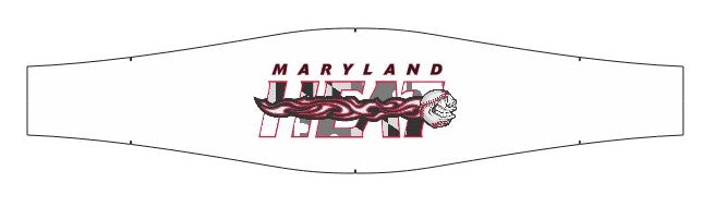 Maryland Heat ~ White Grayscale Flag Headband