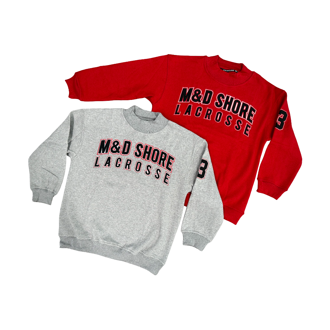 M&D Shore Mock Neck Cotton Sweatshirt ~ 4 Color Variety