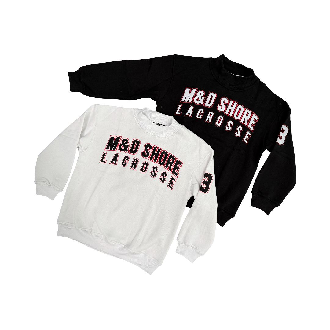 M&D Shore Mock Neck Cotton Sweatshirt ~ 4 Color Variety