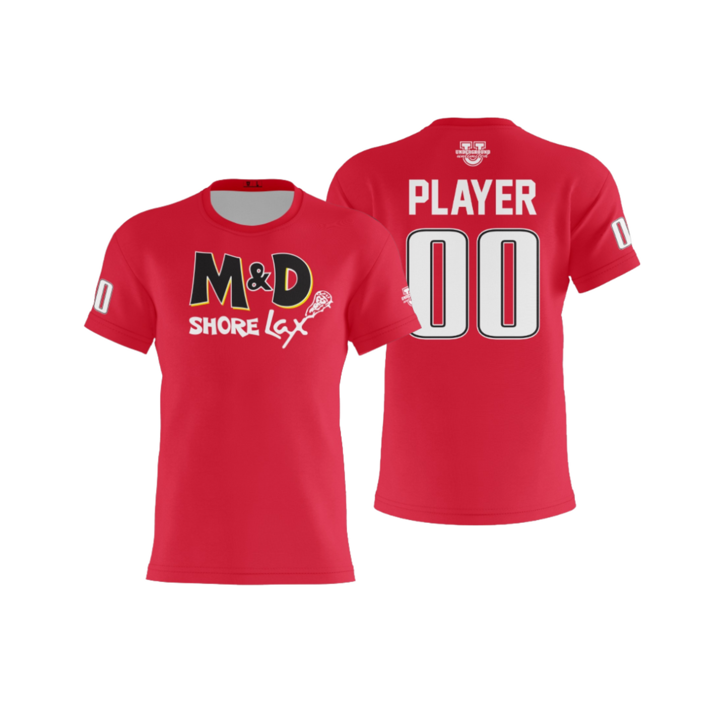 M&D Shore Performance Dri Tech Apparel ~ Solid Red