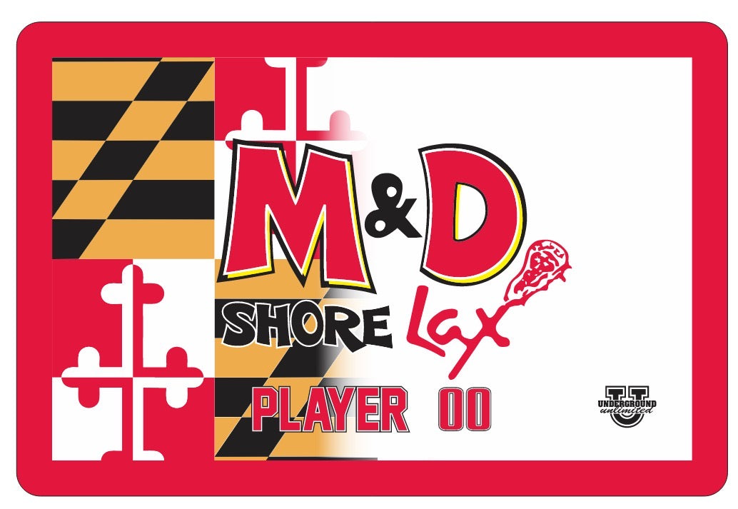 M&D Shore Sherpa Lined Blanket ~ Maryland Flag Fade