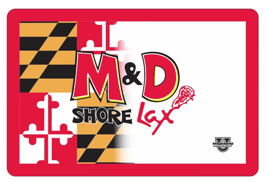 M&D Shore Sherpa Lined Blanket ~ Maryland Flag Fade