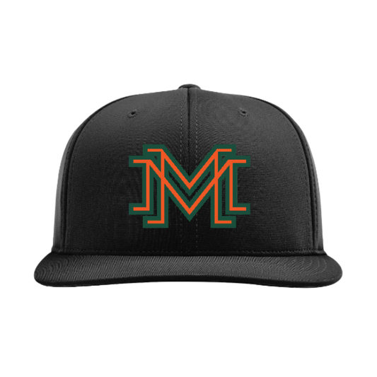 Mavericks Baseball Embroidered Hat ~ PTS20 FlexFit // 112 Snapback "MM" (Black)