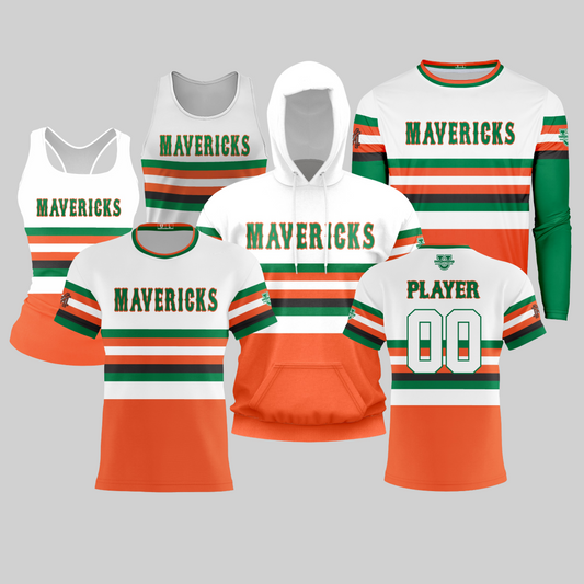 Mavericks Baseball Performance Dri Tech Design ~ Striped