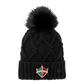 Delaware Ducks New Era® Faux Fur Pom Beanie ~ Black