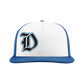 Dorchester Diamonds Embroidered Hat ~ White/Royal