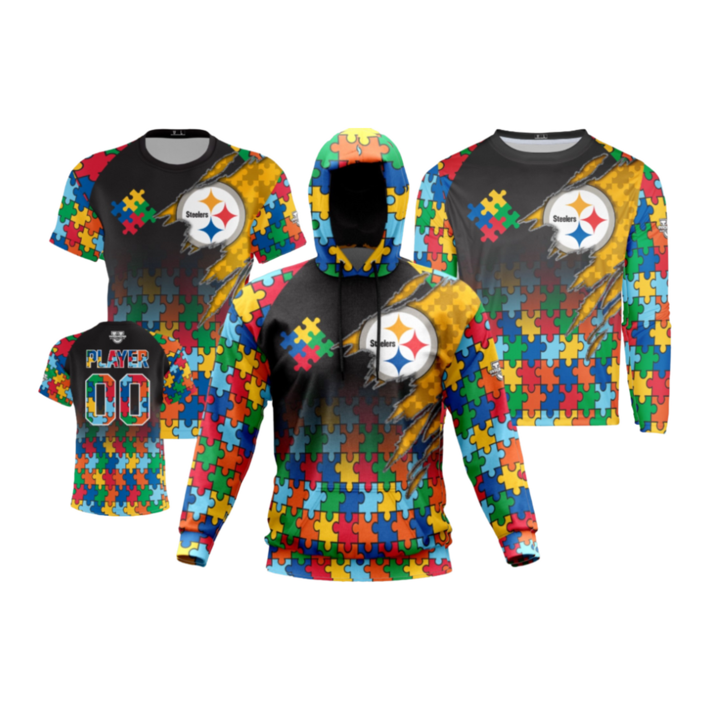 Autism Performance Dri Tech Apparel ~ Autism Football Fanwear