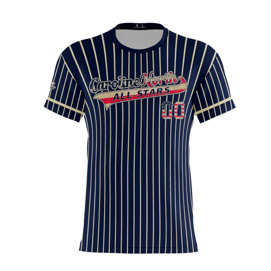 Caroline North ***All-Stars 2024*** Performance Dri Tech Design ~ Navy Pinstripe