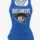Buccaneers Cheerleading Dri Tech Women's Razorback ~ Solid Blue