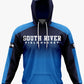South River Field Hockey Performance Hoodie ~ Navy to Columbia Fade