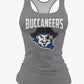 Buccaneers Cheerleading Dri Tech Women's Razorback ~ Solid Grey