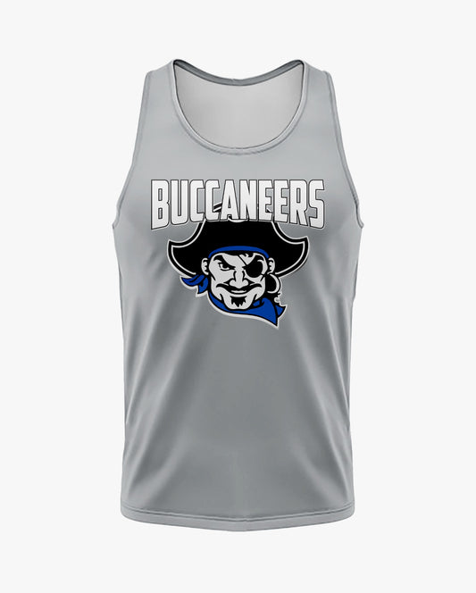 Buccaneers Cheerleading Dri Tech Men's Tank Top ~ Solid Grey